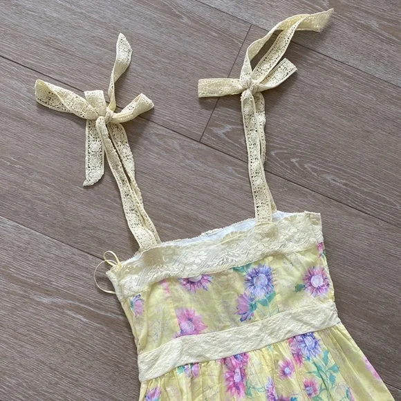 Love Shack Fancy Ayala Dress, bright Azalea, NWT, Size 00, - Picture 7 of 8